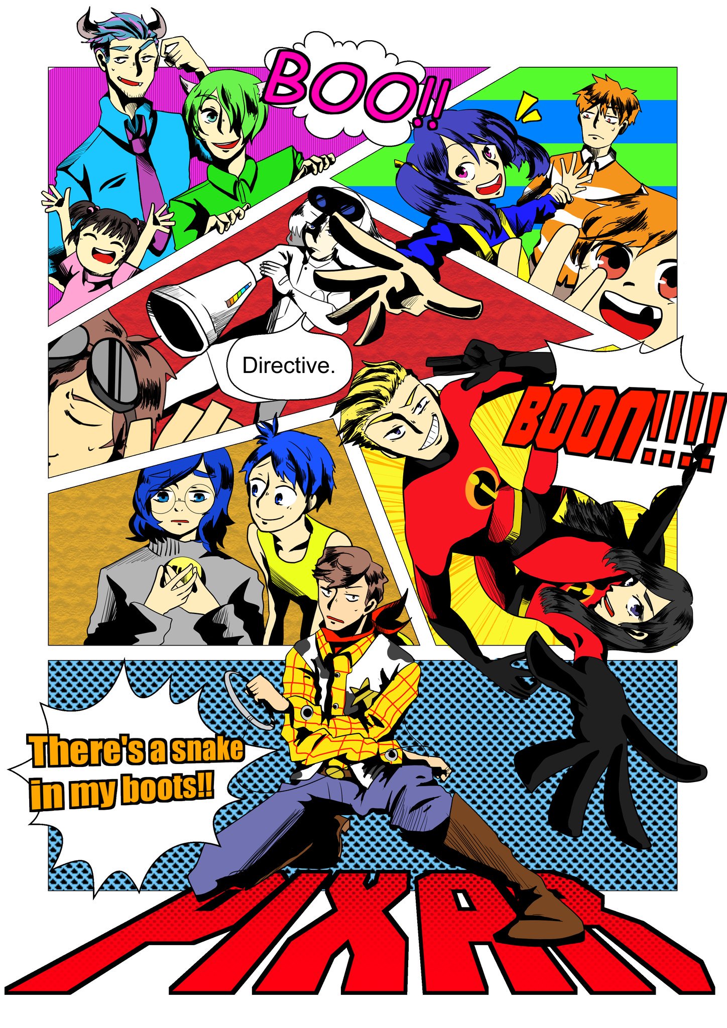 Twitter 上的 アメコミ風目指したピクサーキャラ詰めｴｴｴｴｴｴｴｴ 擬人化注意 途中過程も置いとくｳｳｳｳｳｳｳ T Co Bx2daldtf2 Twitter