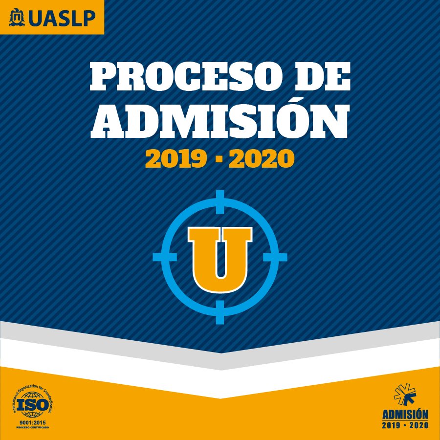 AdmisionesUASLP's tweet photo. Hoy iniciamos nuestro proceso de admisión para el ciclo 2019-2020. Consulta los requisitos en https://t.co/RsCV7ulKMP #AdmisionUASLP https://t.co/kkhZtcDDXX