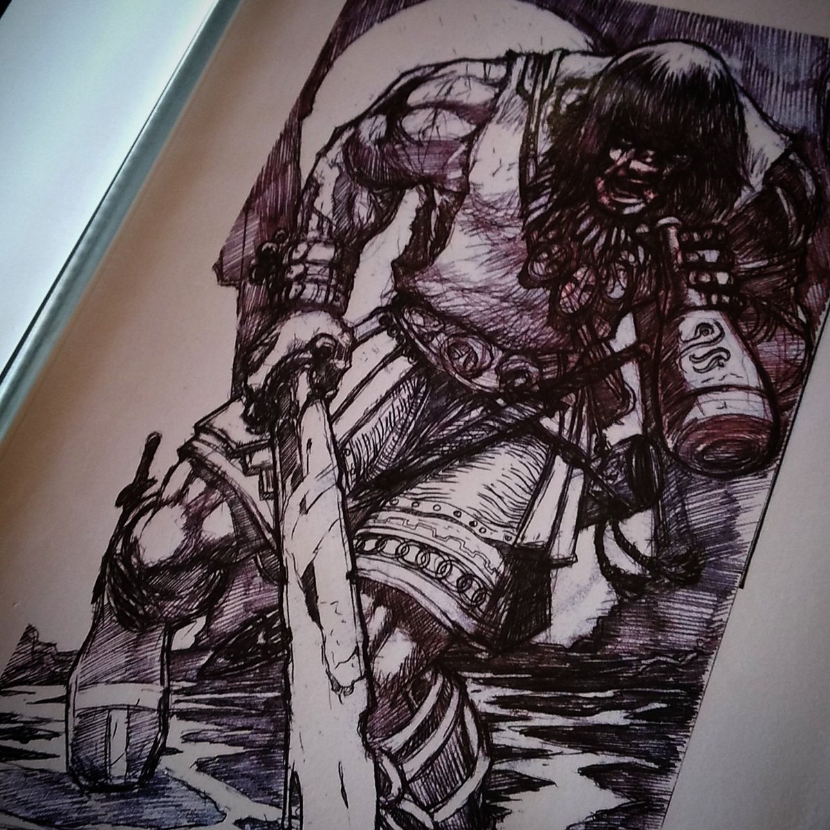Demetrio1's tweet photo. #pencildrawing #cimerian #crom #Marvel #comics #curaomanejomejor #veeryoldie https://t.co/nyuroLuuzF
