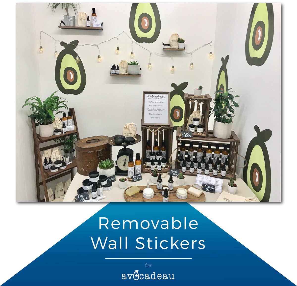 firstsignsgroup's tweet photo. 🥑 Removable Wall Stickers🥑 
Check out @shopavocadeau ‘s stall at @TopDrawerLondon!
—
Easy apply &amp; repositionable they are are a great buy! https://t.co/t6KkE0pJf9