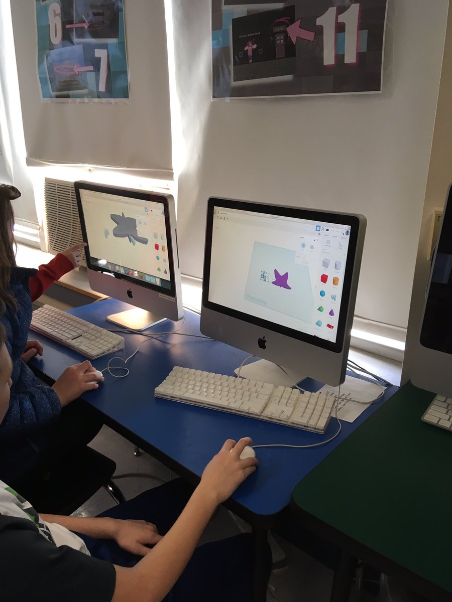 Katewhipple18's tweet photo. I’m loving that my fourth graders are learning to use tinkercad to create 3D designs, great real world work ... I hope they will use this knowledge to become creative problem solvers! @tinkercad #3Ddesign #3DPrinting https://t.co/TpvQZU9qop