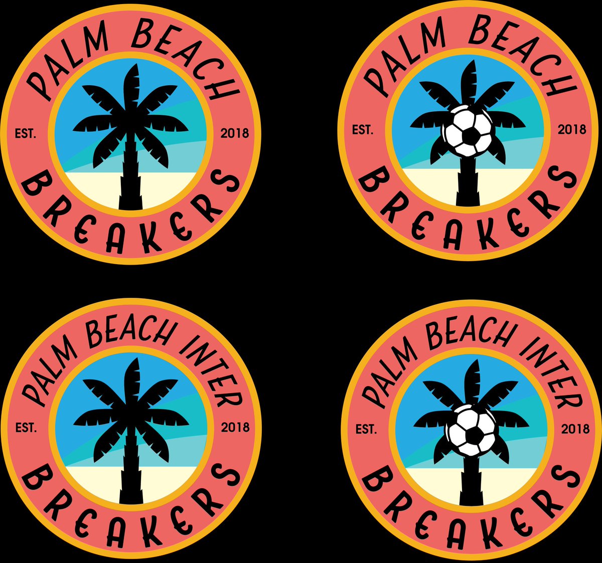 We are rebranding our lower division developmental &amp; recreational teams with more of a Greater @WestPalmBch &amp; <a href="/PalmBeachesFL/">The Palm Beaches</a> vibe/identity. 

Which badge, designed by our awesome kit provider and sponsor, <a href="/IcarusFCphl/">IcarusFCphl</a>, do you think would be best?

*VOTE IN POLL IN FOLLOWING POST*