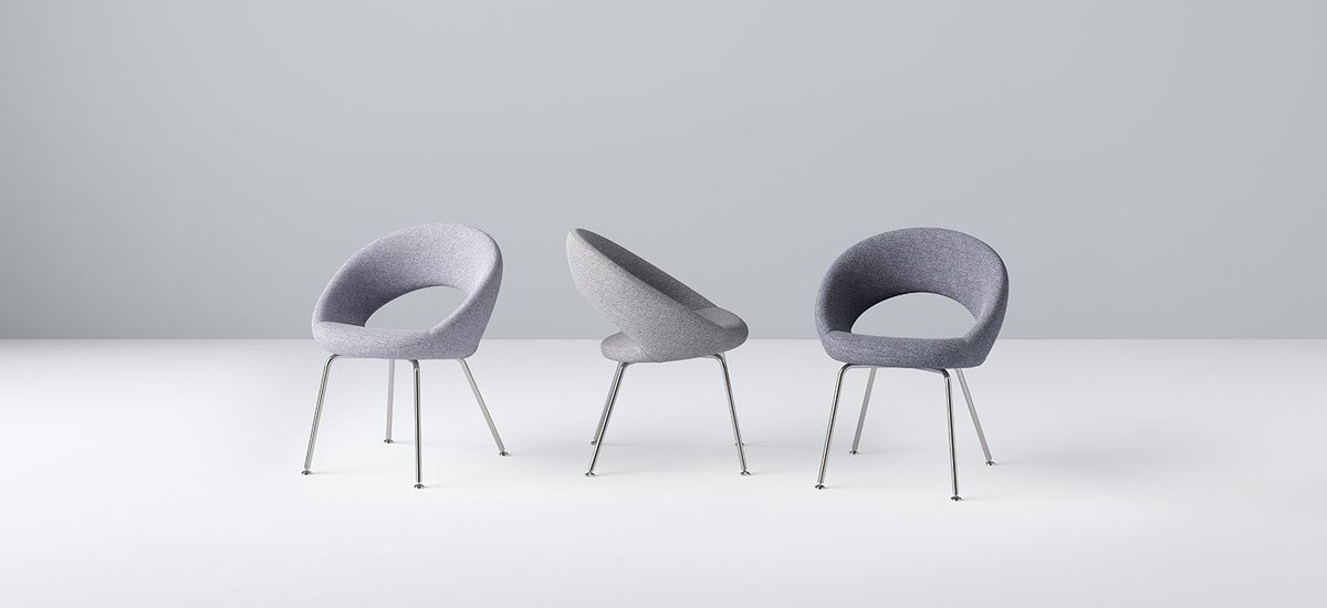 Rene Holten’s Nina is elegant and comfortable. Its unique circular hoop composition provides optimal back and arm support without constraining posture. Part of a product partnership with Artifort.

bit.ly/2OHdBxs

#design #interiordesign #furniture <a href="/StudioTKSocial/">Studio TK</a>