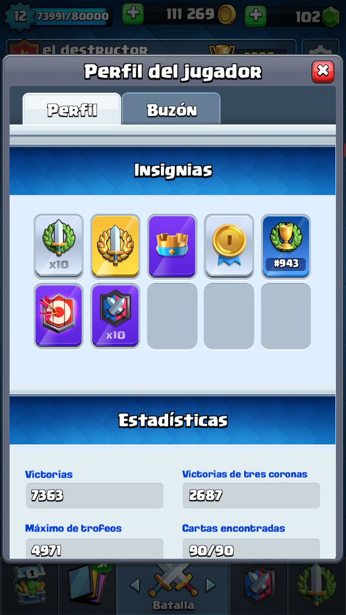 Me siento feliz de llegar hasta eso aunque no tenga gemas para las recompensas estoy feliz de tener una insignia