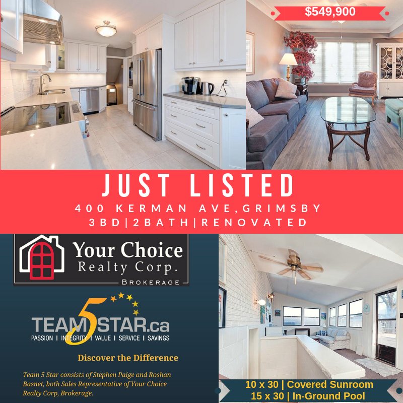 RealtorRoshan's tweet photo. House For Sale in Grimsby, ON
https://t.co/mzUNDeHJh8
#homeforsale #houseforsale #Grimsby #burlon #burlont #waterdown #hamiltonontario #oakville #torontorealestate #mortgages #justlisted #newlisting #firstimebuyer #ForSale #keepwhatsyours #team5star https://t.co/MbTZxckLB7