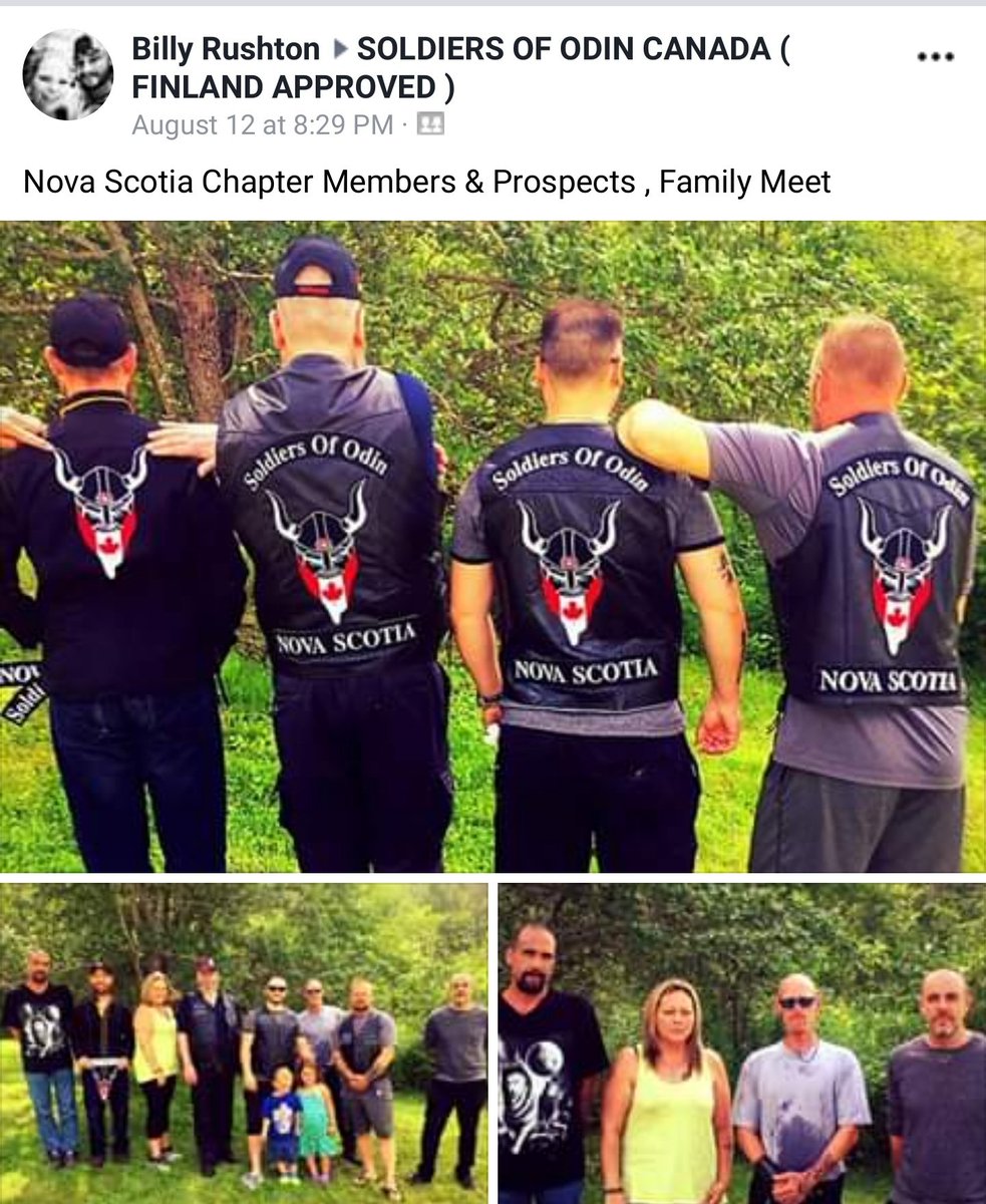 AtlanticPoliSci's tweet image. The Soldiers of Odin in Nova Scotia, who received some bad press months ago and has since gone silent, are now joining ranks with the Northern Guard. Heads up #HRM these Fascists have been seen patroling our neighbourhoods.
#nspoli #cdnpoli #Halifax #NovaScotia