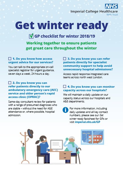 Imperial_GP's tweet photo. How busy are our hospitals? You can find out on our website: https://t.co/1DhOj71Iq6 #winterready #StayWellThisWinter #HelpUsHelpYou https://t.co/PmNLfwDmmo