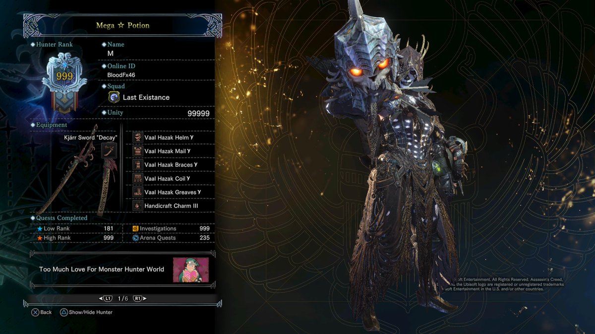 M_Fx777's tweet photo. Guild Card
#PS4share #MHWorld #GuildCard https://t.co/3fo2eBZqw5
