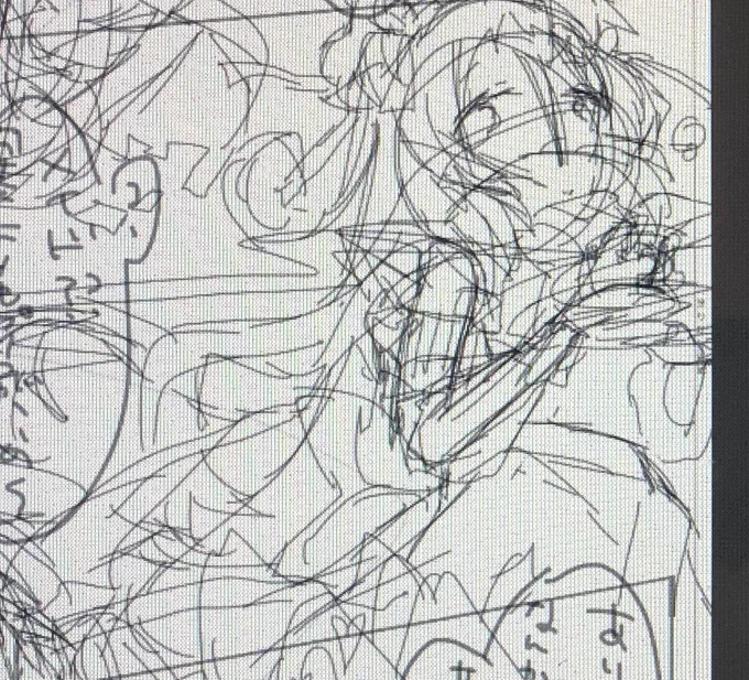 いよいよきったなくなってきたネームくん
今日は4ページくらい描いたのでとてもえらいです🙄🙄🙄
おやすみ 