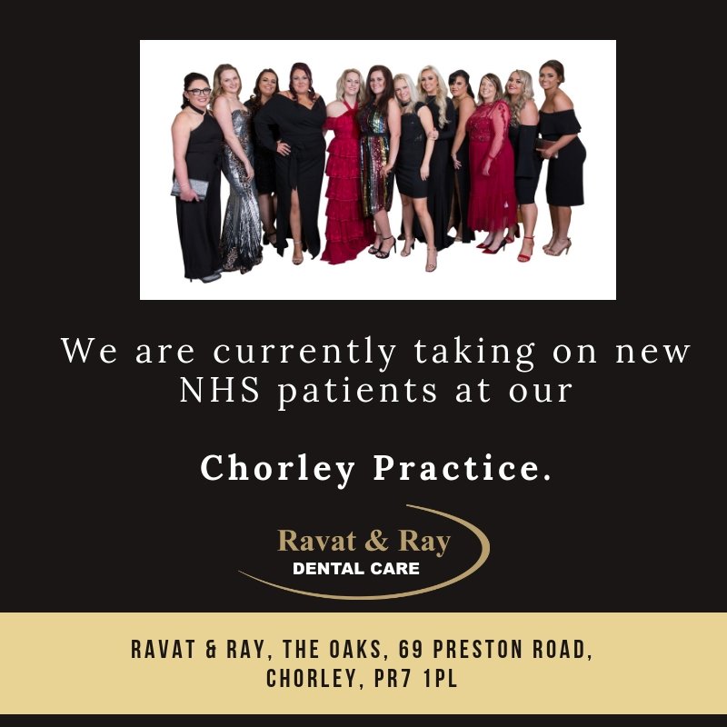RavatandRay's tweet photo. We are happy to announce that we are taking on new NHS patients at our Chorley Practice.
For more information or to register please get in touch with the team!
Info@ravatandray.com or 01257 230230 https://t.co/JAabmC1oe4