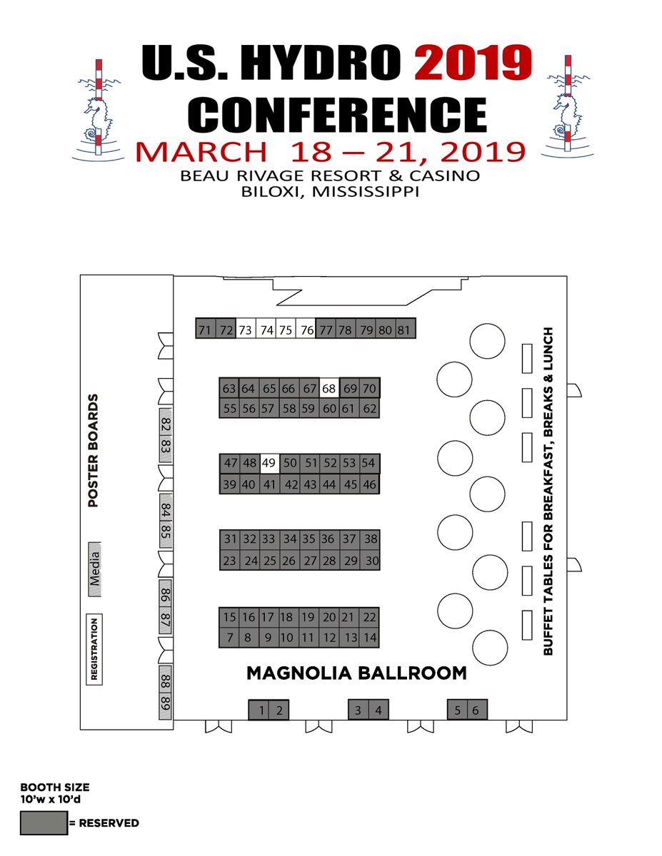 USHydroConf's tweet photo. We have sold over 98% of our booth space. Click on the image below to view the floorplan. 6  booths remain. #USHYDRO https://t.co/7NNWb9jNGS https://t.co/Tiiz9mKoe6