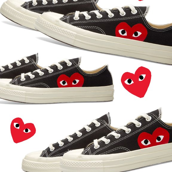 converse comme des garcons end