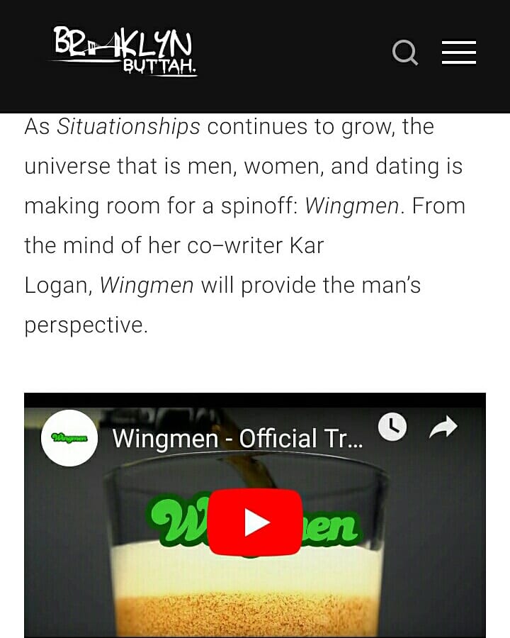 wingmenwebshow's tweet photo. Executive producer @CyllaSenii spoke with @BrooklynButtah about the success of @situationshipny on @BET and the upcoming premiere of #Wingmen! 🍻

Check out the article on https://t.co/olnmY23PBz! https://t.co/gmzXEurBeh