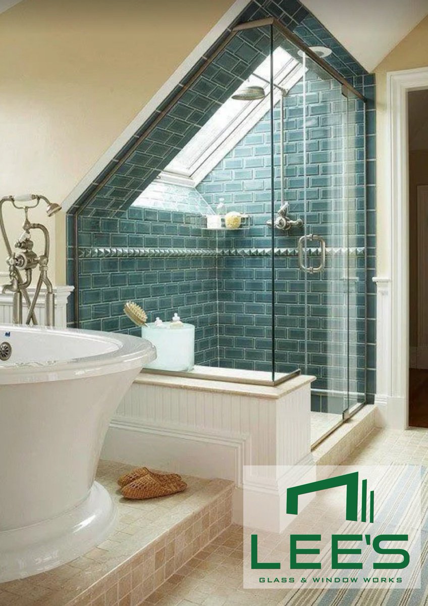 Glass Shower Enclosures are a specialty at Lee's Glass &amp; Window Works! Remodeling your Bathroom? Give us a call early in the process so we can ensure you have the correct structural requirements for that custom glass shower you're going to LOVE!
#Glass #ShowerEnclosures #Pcola