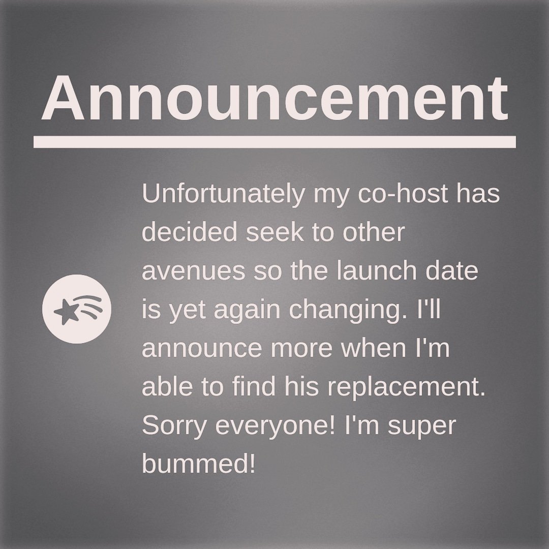 WhyWeScream's tweet image. Feeling pretty devastated. Was really excited to launch this month, but unfortunately I have to find another co-host. Sorry everyone and thanks for all the support I've received thus far! You are truly all amazing!
#podcast #sad #announcement