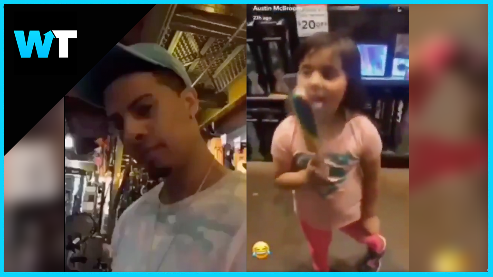 What's Trending - YouTube’s ACE Family Dad @AustinMcBroom is catching some heat for buying this toddler a penis-shaped lollipop and laughing as she plays with it 