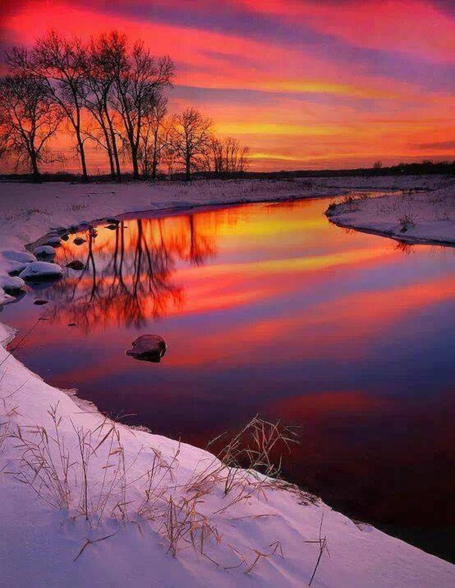 Winter Sunset.