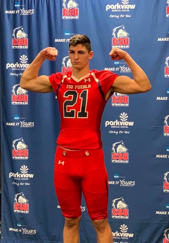 GwSpartan's tweet photo. Joey Piacenza has officially committed to Colorado State - Pueblo!!! 
Can’t wait to see you play on Saturdays Joey!!! https://t.co/lPbB7YEzN3