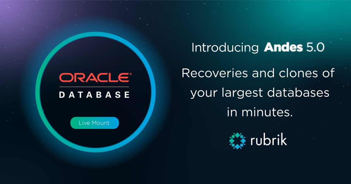 rubrikInc's tweet image. Catch our webinar on Jan 31st to explore how Rubrik Live Mount for #OracleDatabases enables you to maximize productivity + accelerate app development. Register here: bit.ly/2Aq3MvQ