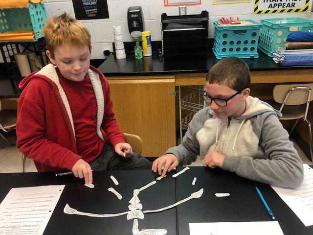 HickoryMS_Hawks's tweet photo. 7th grade students in Mr. Drake's class collaborating on the Fossil Find activity today in Life Science. Reconstructing the past with evidence found today! Great job Hawks! #lifescience #fossils #hawksatwork https://t.co/7WQpPFFUcV