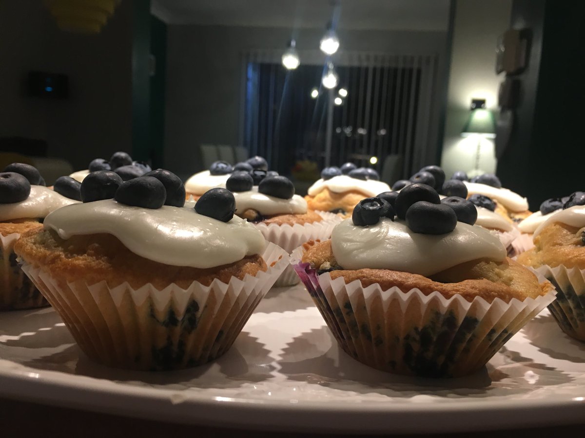 Frosted Blueberry muffins #winter resilience week 10 ⁦<a href="/NKenny17/">Nichola Kenny</a>⁩ ⁦@janiemthomp⁩ ⁦<a href="/JeanCrone/">christine crone</a>⁩ ⁦<a href="/LarlieAnna/">Anna Richardson</a>⁩ ⁦<a href="/milliedew66/">allison</a>⁩