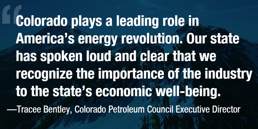 APIenergy's tweet photo. The rejection of #Prop112 on the November ballot shows that Coloradoans recognize the value the #naturalgas and #oil industry brings to the state economy. State legislators should craft policy accordingly. https://t.co/9mCil56fli via @HeartlandInst https://t.co/XpZIHxIZWB