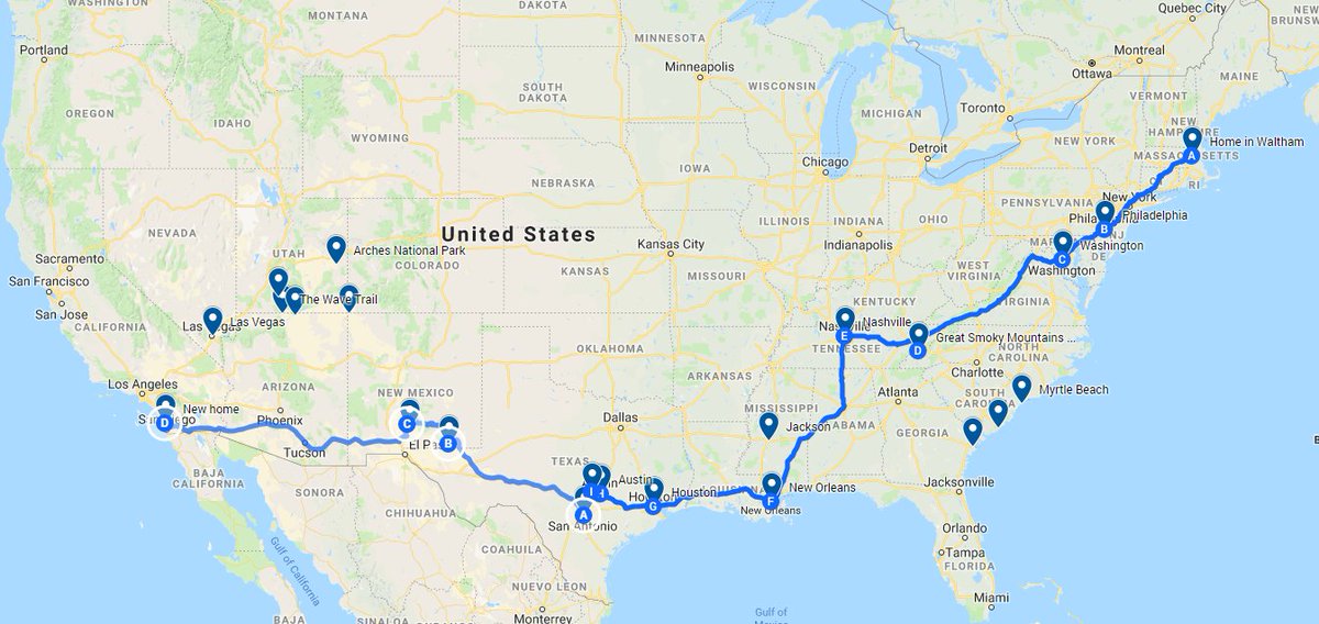 ilyadata's tweet image. 1 week from today we are going to start our second coast-to-coast 🇺🇸 trip. 7 years ago we spent a few hundred dollars on gas, this time we have a challenge to spend nothing leveraging @Tesla’s superchargers⚡️Super excited and can’t wait to get started.