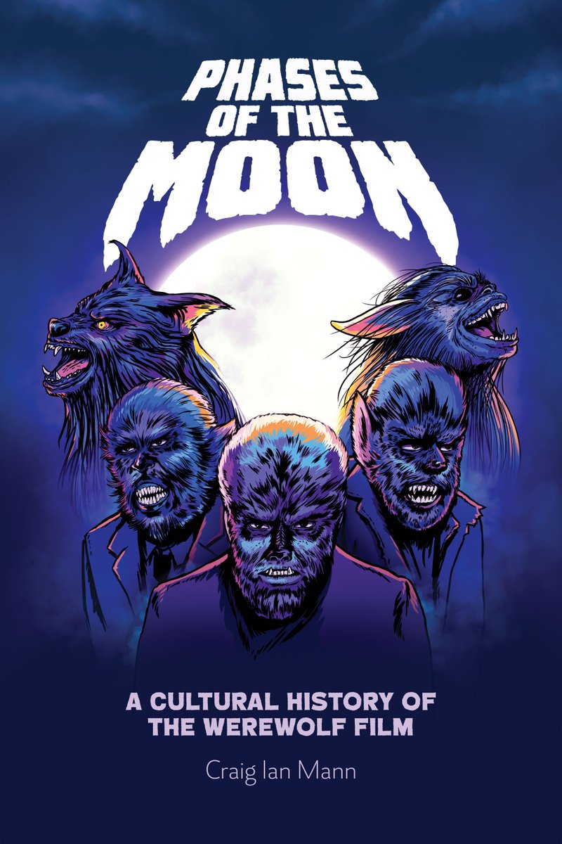 Very excited to reveal the cover art for my book, PHASES OF THE MOON: A CULTURAL HISTORY OF THE WEREWOLF FILM, by the utterly brilliant <a href="/Mute_Art/">무테</a>. Forthcoming from Edinburgh University Press in the near(ish) future...