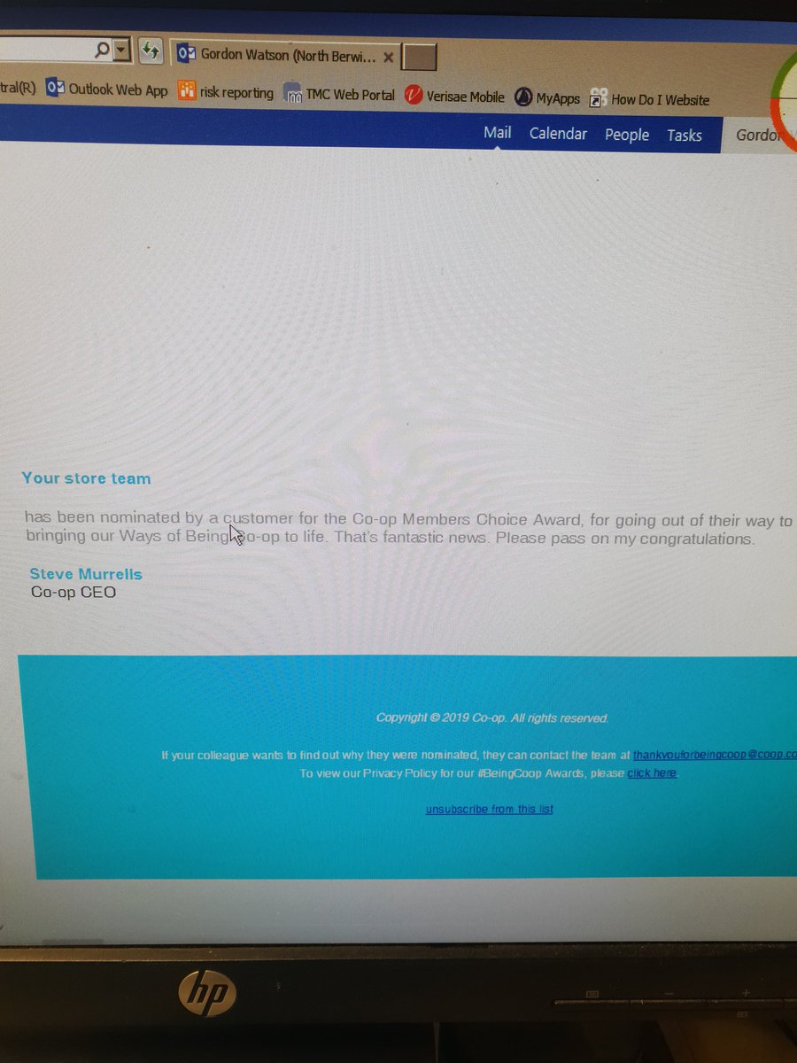 Gordon_Watson38's tweet photo. Feeling very proud of the team and Diane our Team Leader at North Berwick Co-Op who have been nominated for the Co-Op Members choice award. Great to be recognised by our customers.
#BeingCoop
 #TheCoopWay
@0800BEN 
@NBerwickcoop https://t.co/dBd02Yavto