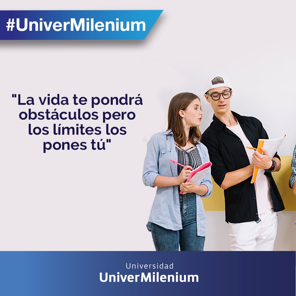 UUniverMilenium's tweet photo. ¡No más excusas! Hoy trabaja por tus sueños y objetivos. Soy #UniverMilenium #FelizInicioDeSemana https://t.co/pcGj4eZuot