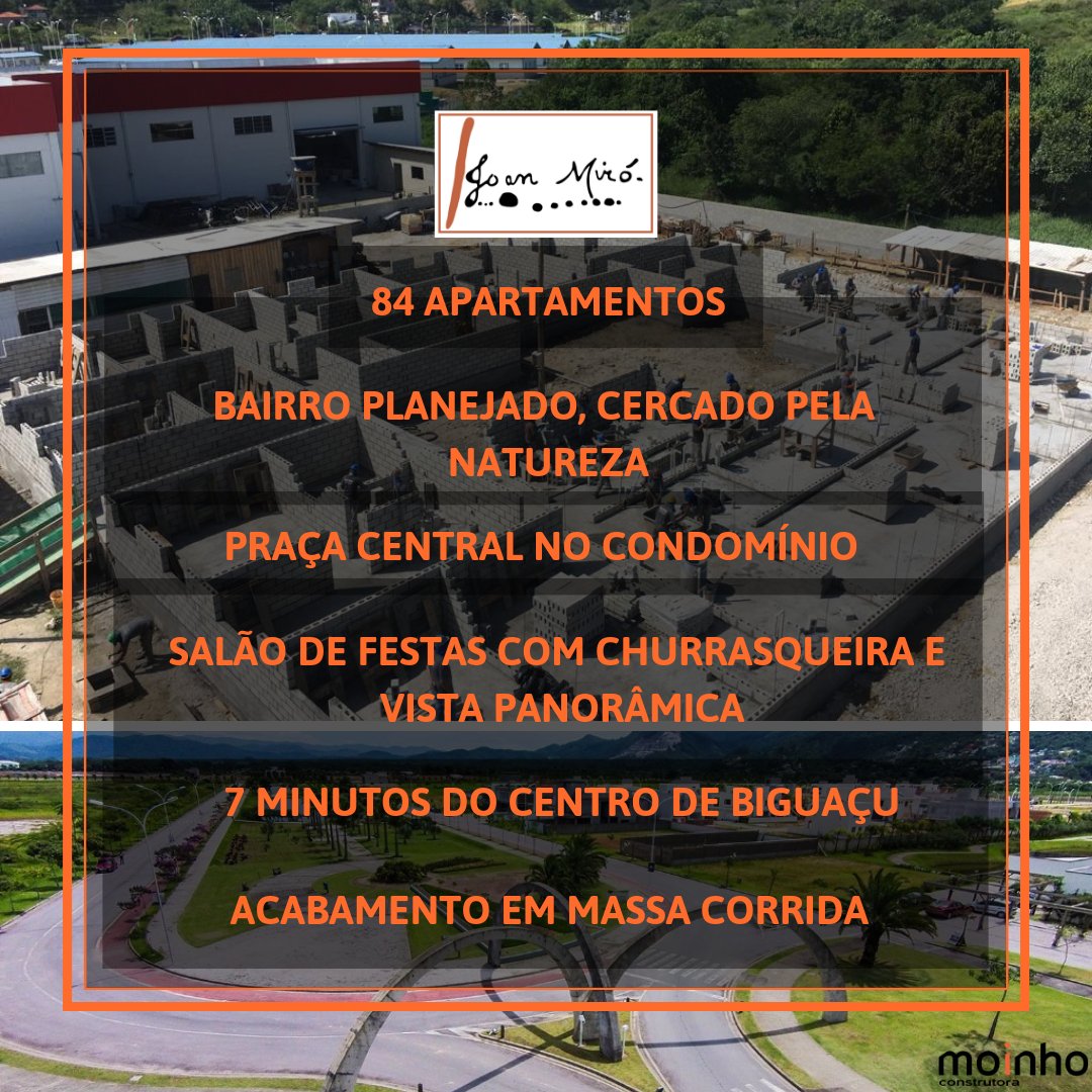 MoinhoConstrut's tweet photo. As obras do Joan Miró Residence estão a todo vapor! Não perca essa oportunidade. É a sua chance de adquirir a casa própria nesse que promete ser o novo cartão postal de Biguaçu. Venha conferir e fazer uma simulação, vem pra Moinho!

#ConstrutoraMoinho #Biguaçu #Meuapê https://t.co/r2tkiffLr9