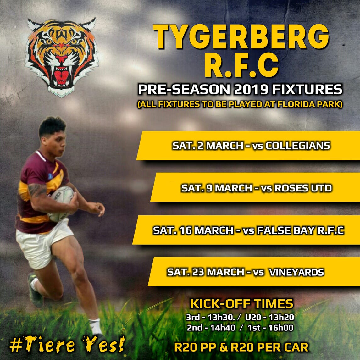 Newsflash - Updated Pre Season 2019 Fixtures <a href="/wpclubrugby/">WP Club Rugby</a> <a href="/RosesUnitedRFC/">Roses United RFC</a> <a href="/FalseBayRFC/">FalseBayRFC</a> <a href="/Vineyardsrugby/">Vineyards Rugby</a> #WeGoAgain #WeAreTiere #TiereYes