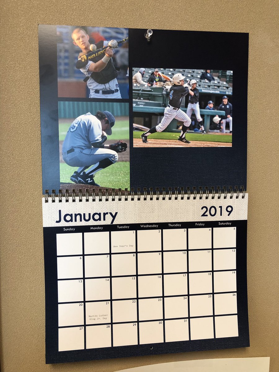 CoachGeer's tweet photo. It’s almost that time #TXHSBaseball Thanks to @JimKlenke for making me this awesome calendar with pictures of our guys #NorthForneyBaseball https://t.co/64TIls3dtJ