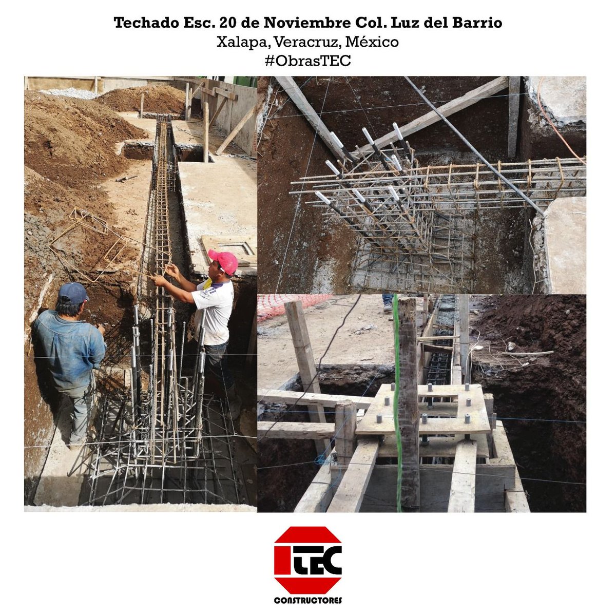TEConstructores's tweet image. #Techado Esc. 20 de Noviembre, Col. Luz del Barrio.

#Xalapa #Veracruz #México

#ObrasTEC