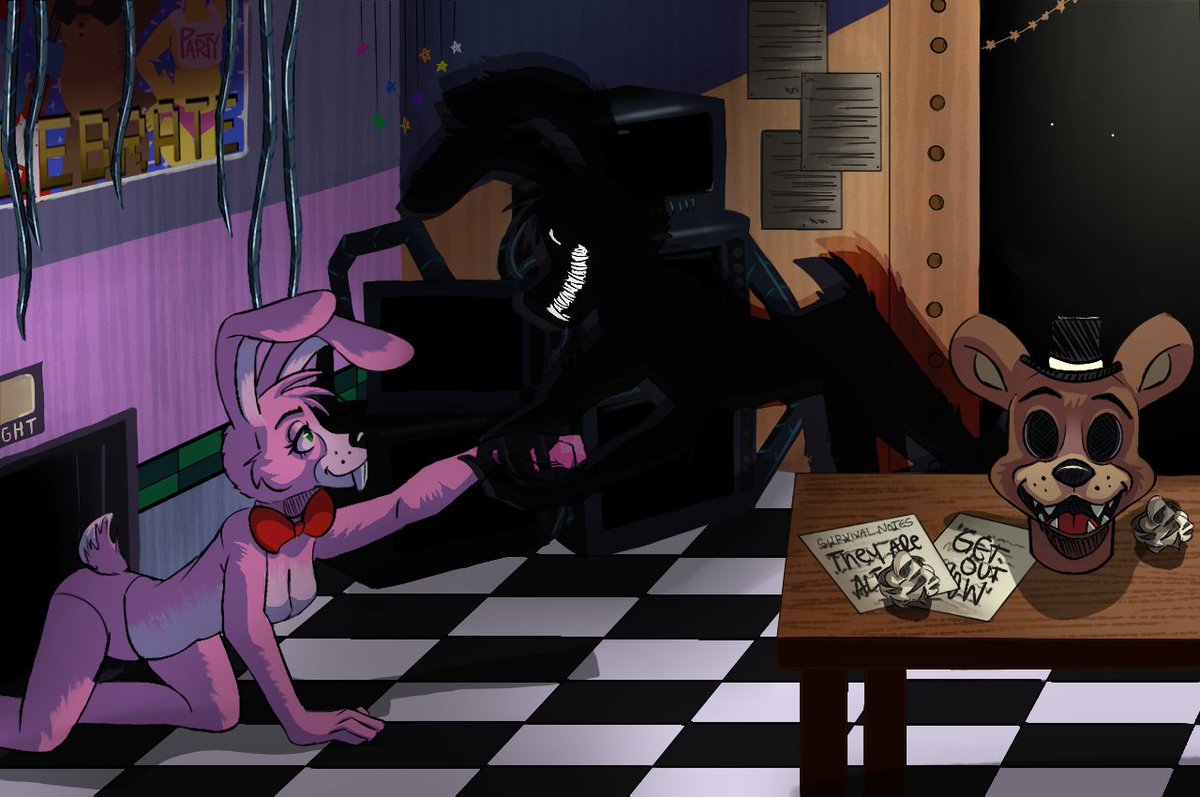 When the Guard's Away, the Dust Bunnies Will Play
#fnaf #fnafanart #shadowbonnie #bonnet #fnaf2 #fnafart
