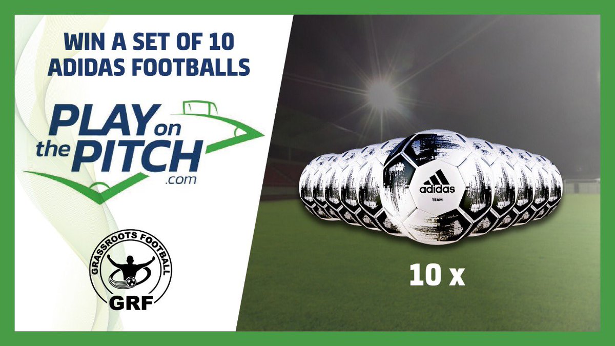 To Enter

RT/Follow 
&amp; Comment 👉 Football

Grassroots GIVEAWAY!!!

Who wants to win a brand new set of 10 Adidas Footballs courtesy of <a href="/playonthepitch_/">Play on the Pitch</a> !!!!

Winner selected Wednesday 16th of Jan from entrants on FB and Twitter. 

Play On The Pitch playonthepitch.com/junior-teams/