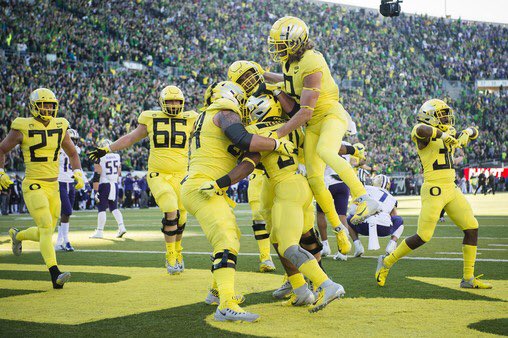 Oregon is 19-3 against their rivals (UW & OSU) since 2008.