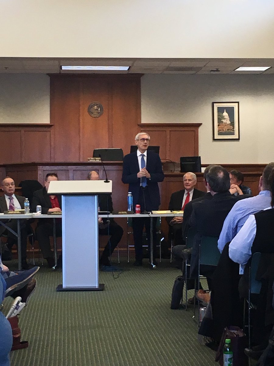 JeffAStone's tweet photo. Governor Evers addresses the Intergovernmental Cooperation Council in Greendale this afternoon. https://t.co/bgzsEaCUAS