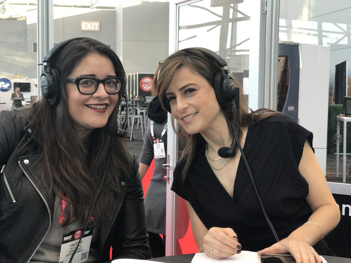 Most Happening Event at #NRF2019 back by popular demand❣️Tues 4pm 3rd Floor Crystal Palace Podcast Studio A #BeautySkew #Podcast 🎙️w <a href="/aposner/">Abigail Posner</a> <a href="/vdlr/">Valerie De La Rosa</a> interviewing some of the hottest minds in #FashionTech <a href="/nyftlab/">NY Fashion Tech Lab</a> <a href="/amandajparkes/">Amanda Parkes</a> @KarenSmoon @SMczarina <a href="/cathyxhan/">Cathy Han</a> / <a href="/Beautyskew/">Beauty Skew</a>