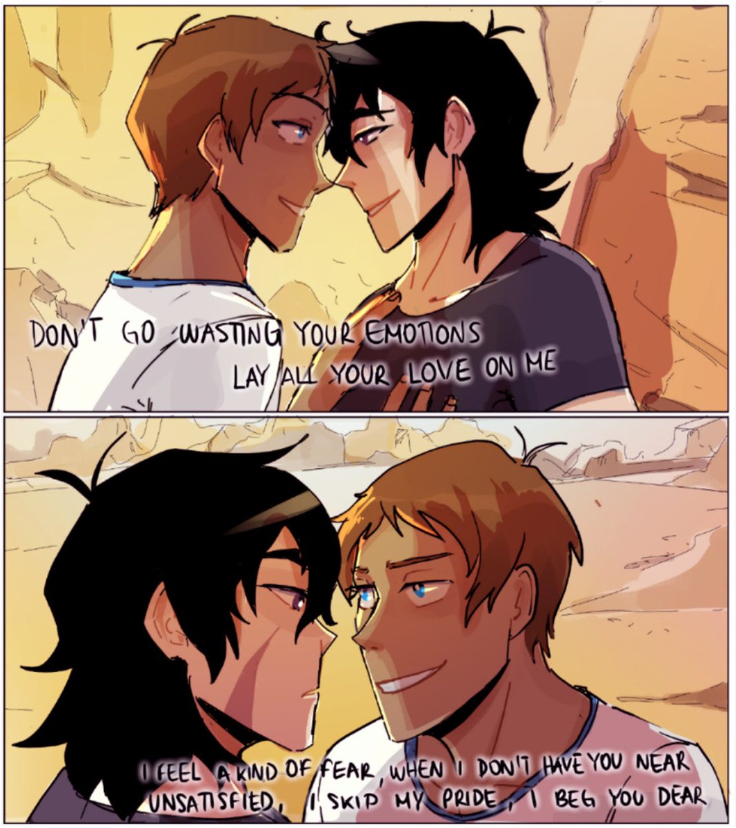 Mamma Mia AU with a kl song:
"lay your love on me"
#klance #voltron #vld
(also, The ones who interrupt them are the new integrates of the blade of marmora, who joined thanks to Keith and wanted to surprise him arriving to earth for his wedding)