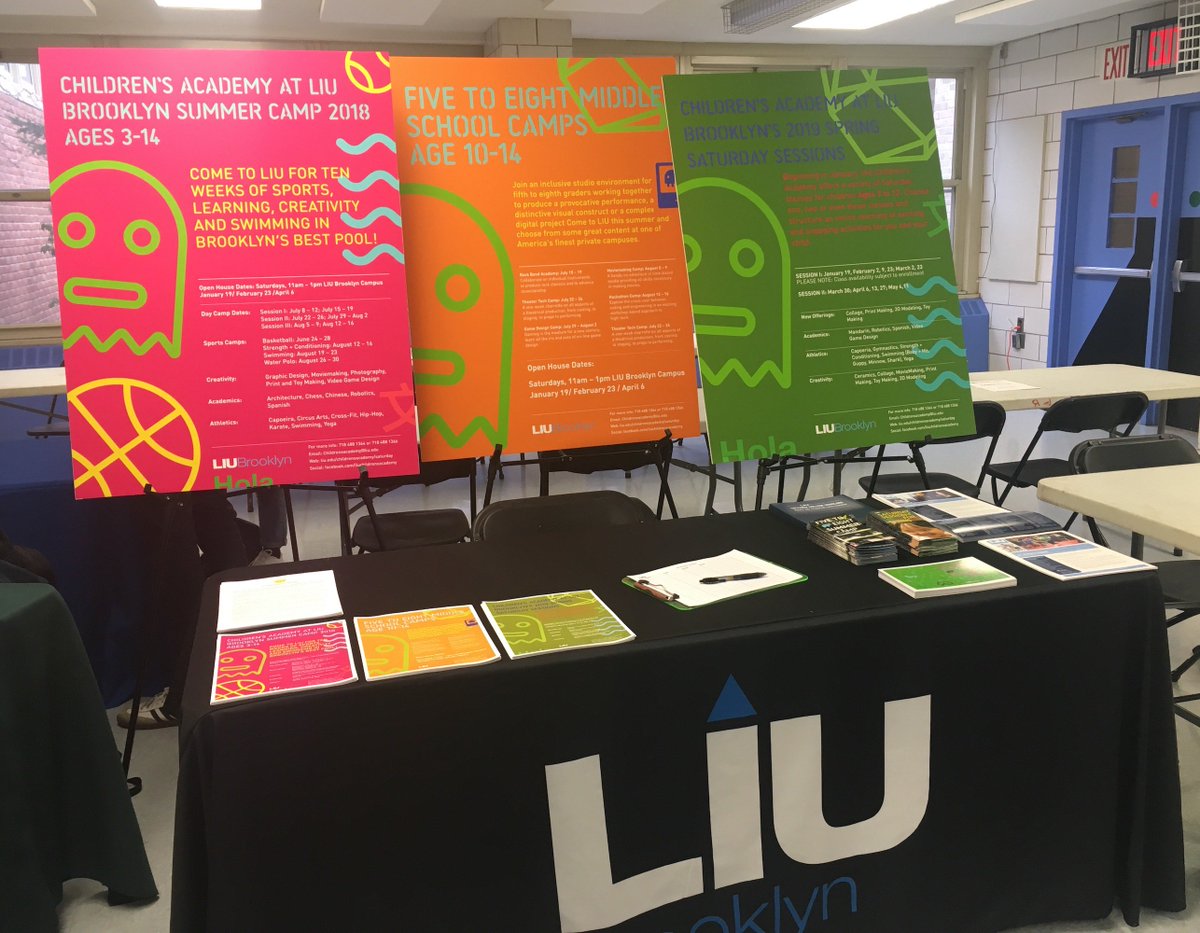 We had a GREAT weekend at local camp fairs - thank you <a href="/bklyner/">Bklyner</a> and #PS321 for including <a href="/LIUBrooklyn/">LIU Brooklyn</a> in your great events. #Brooklyn #ChildrensAcademy #Bklyner #SummerCamp