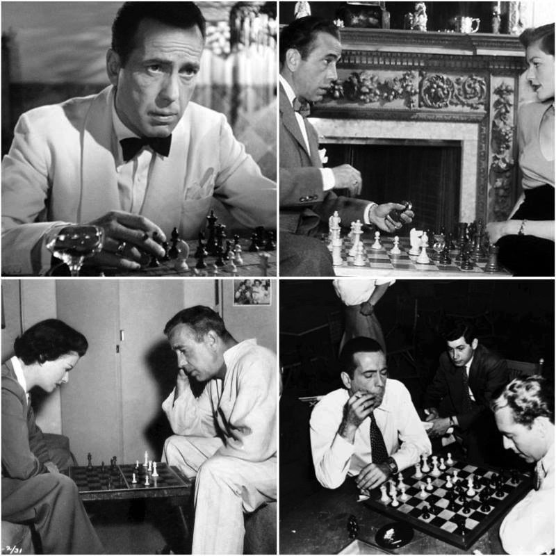 Humphrey Bogart was an expert chess player. He served as a California tournament director for  @USChess, once played grandmaster Samuel Reshevsky to a draw, and played chess by mail with soldiers until the  @FBI ordered him to stop (it feared the chess notations were secret codes).