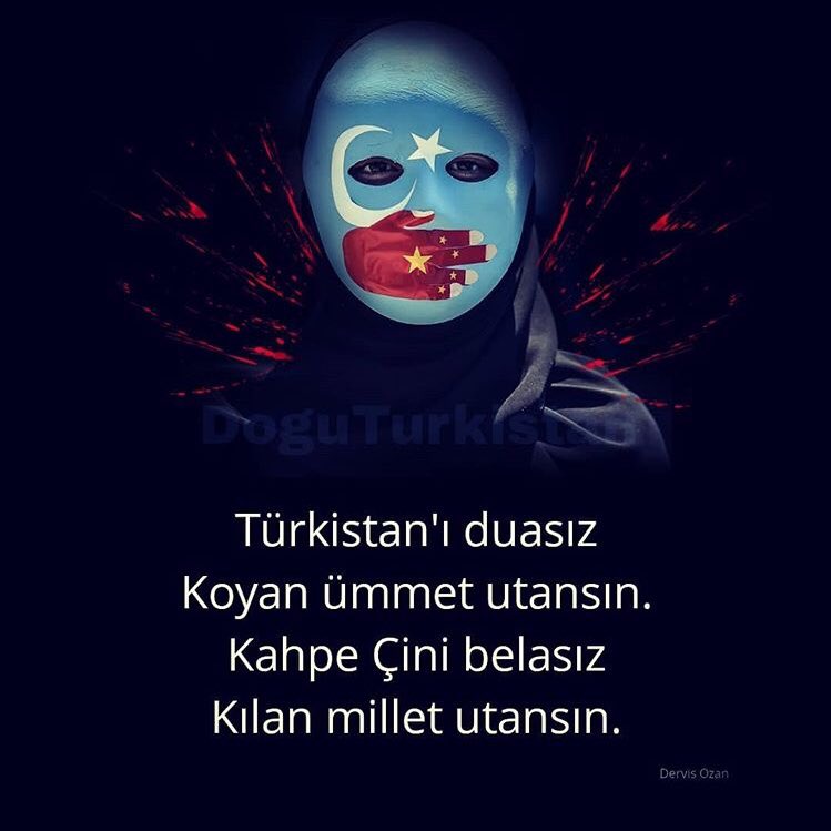 Doğu Türkistan’da Zulüm var! 🐺
#DoğuTürkistan #Türkistan #doğutürkistandazulümvar #doğutürkistanaözgürlük #doğutürkistaniçinsesçıkar #kızılçin #katilçin #uygurtürkleri #uygur #uyghur #eastturkestan #gökbayrak #tambağımsızdoğutürkistan #bağımsızdoğutürkistan