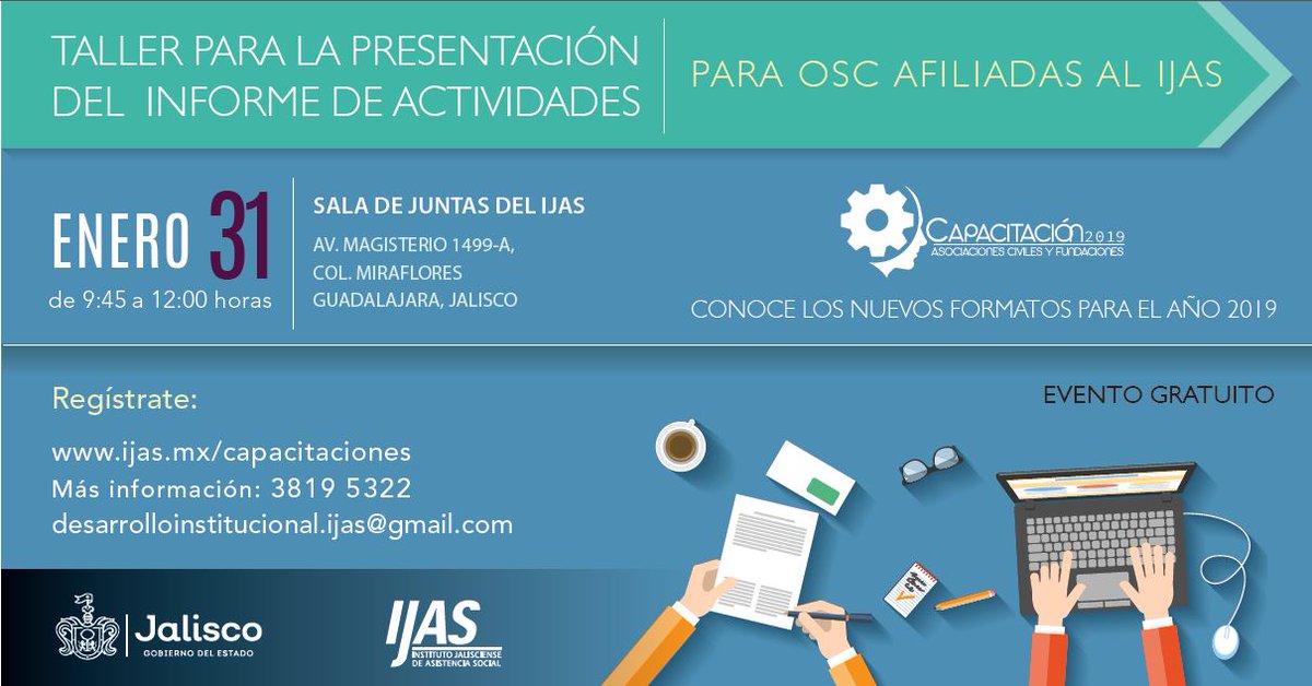 Taller para la presentación del informe de actividades 31 enero 2019.