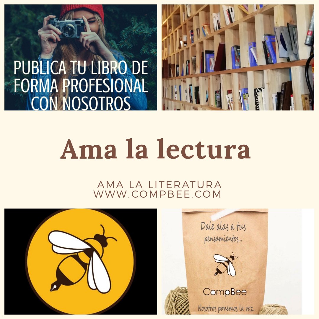 bee_comp's tweet photo. En #compbee estamos enamorados de nuestros autores, amamos los libros.
https://t.co/REu8b9aNIw
Info@compbee.com
#publicar #autoedión #AUTOPUBLICAR https://t.co/OD6fbrNNn5