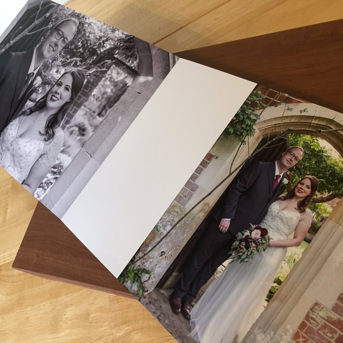 PrintedGold's tweet photo. Loved designing this album for Chris &amp; Gemma who had a beautiful wedding at the stunning @Lanwades_Hall in October. What a venue! 😍 Such a pleasure for Printed Gold to transfer these precious memories to a @graphistudio Young Book. Photographer @PaulFilep #weddings #photography https://t.co/4UCrqZJv3s
