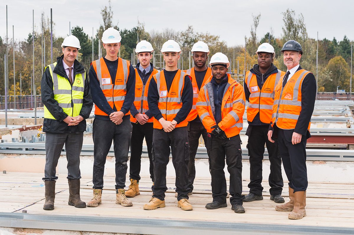 EQUANS_UK's tweet photo. We provide a diverse range of apprenticeship opportunities including Building Services Engineer, Site Management & Quantity Surveying. Recently six new apprentices joined the team and are working on a long-term planned investment programme on behalf of @NPH_news #ApprenticeHour https://t.co/qHOs0b4prz