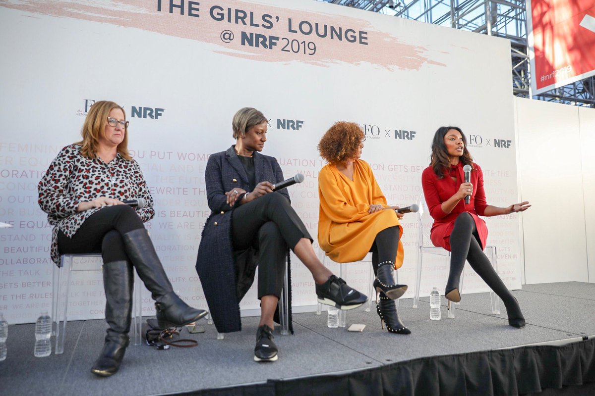 femalequotient's tweet photo. You have to fail in order to succeed. These fearless female leaders are shaping the future of retail. #NRF2019 @SamaraTuchband, @CrateandBarrel, @QurateRetailGrp, @Visa,  @fullbeautystyle, @ShelleyZalis. https://t.co/zRvbxCtvvV