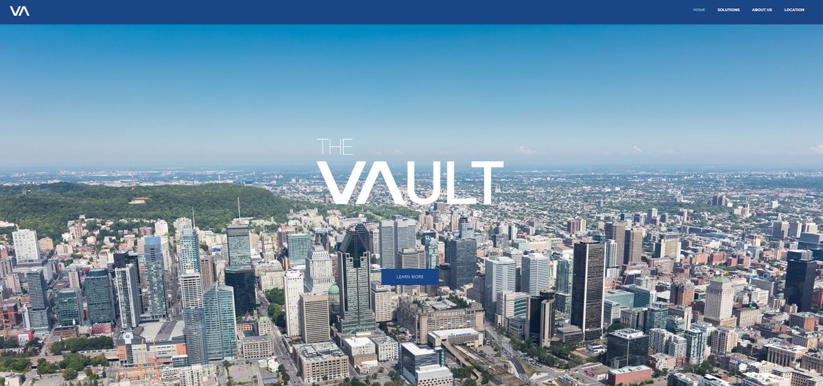 udcsdatacentres's tweet photo. UDCS is proud to announce the new branding of our Montreal Data Centre facility. THE VAULT is a true stand alone purpose-built in the heart of 
#Montreal's financial district. Visit https://t.co/eqUkObJdtQ for more information. 
#datacenter 
#IT 
#colocation 
#canada 
#technology https://t.co/6MZUF1abfj
