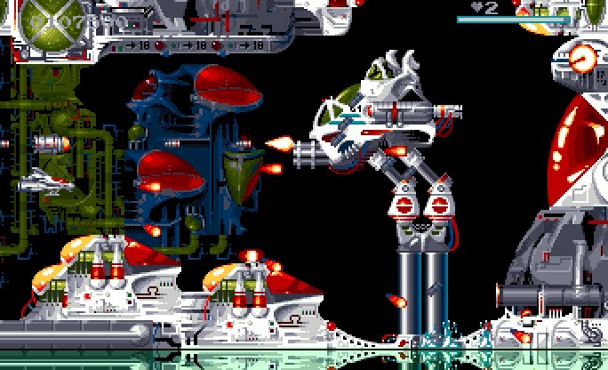 Al82_Retro's tweet photo. With super-smooth scrolling, amazing visuals and a rocking soundtrack, Disposable Hero on #amiga is a true showcase for the machine's capabilities. Difficulty level aside, @bwbgames created one of the best arcade shmups on the platform! #retrogaming

https://t.co/MJh2WoNOXS https://t.co/cOmVTy3QLb